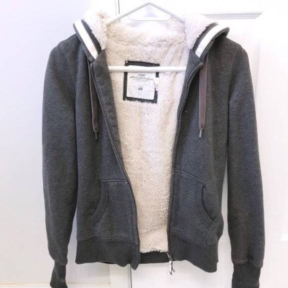 Grey Sweater Hoodie Size M - Picture 2 of 7